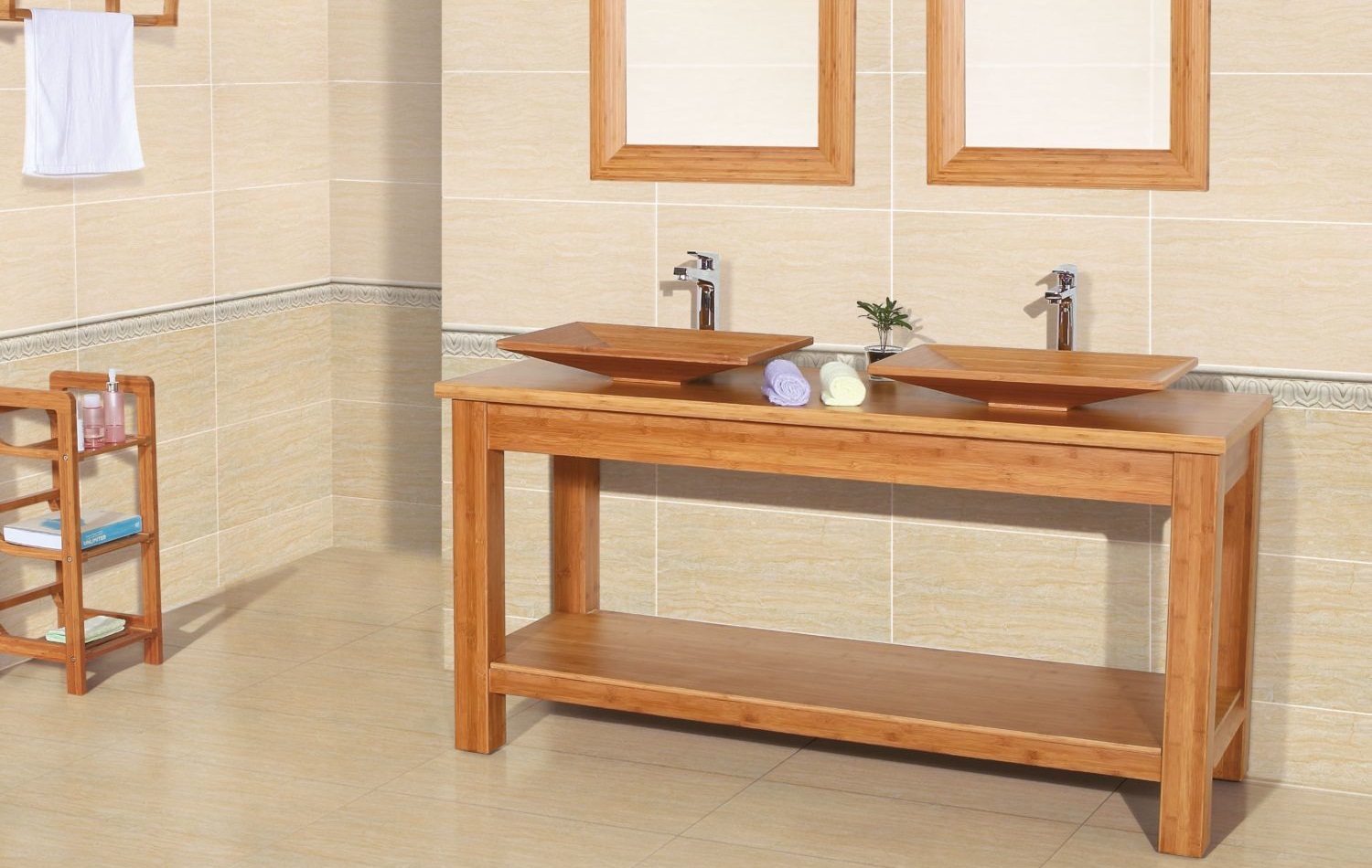 NEG Waschbecken Madera E55 Bambus-Waschschale/Aufsatzwaschbecken